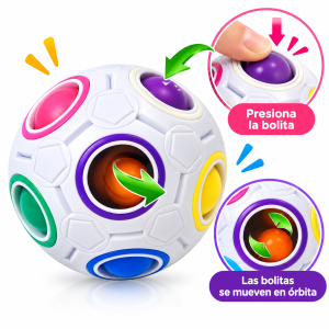 Pelota Puzzle de Colores Rainbow Ball – Juego de Ingenio para Niños