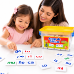 Juego Educativo de Sílabas en Acrílico – Aprende a Leer y Escribir para Niños