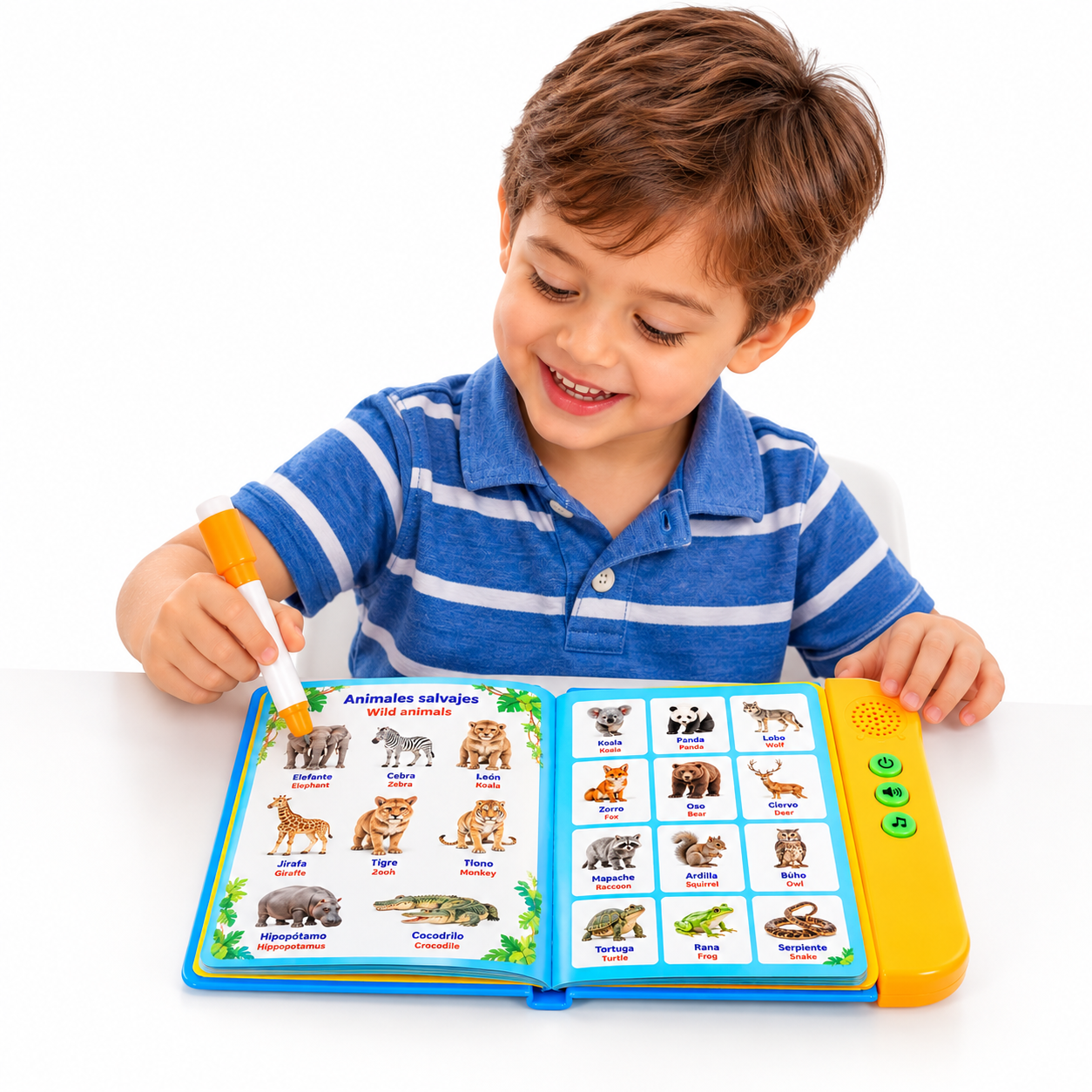 Libro Didáctico Interactivo Bilingüe Español Inglés – Juguete Educativo para Niños - Imagen 2