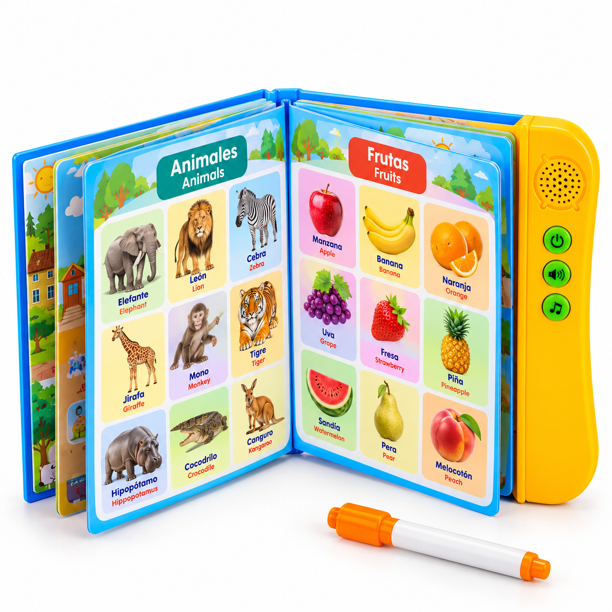 Libro Didáctico Interactivo Bilingüe Español Inglés – Juguete Educativo para Niños - Imagen 3