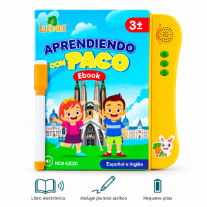 Libro Didáctico Interactivo Bilingüe Español Inglés – Juguete Educativo para Niños