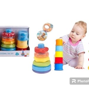 VASOS CON AROS APILABLES