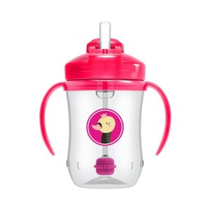 VASO DE TRANSICION ANTIDERRAME CON CAÑITA 9 OZ
