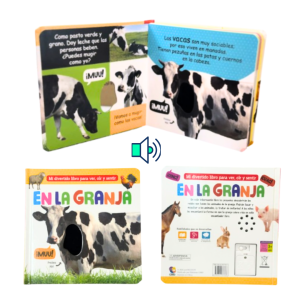 LIBRO INTERACTIVO  CON SONIDO Y TEXTURA (GRANJA)