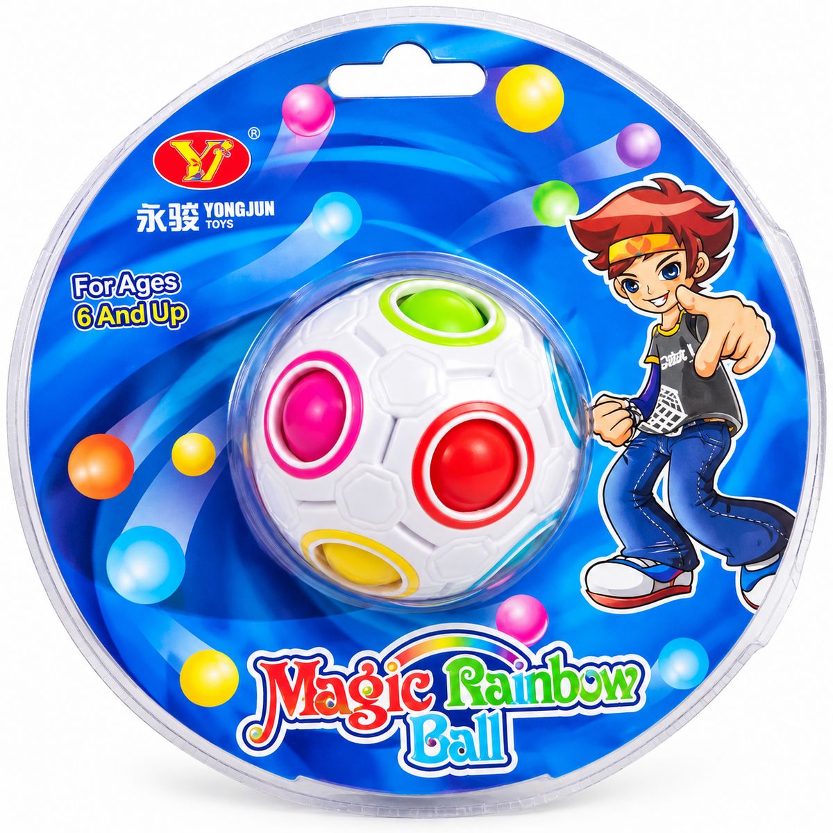 Pelota Puzzle de Colores Rainbow Ball – Juego de Ingenio para Niños - Imagen 5